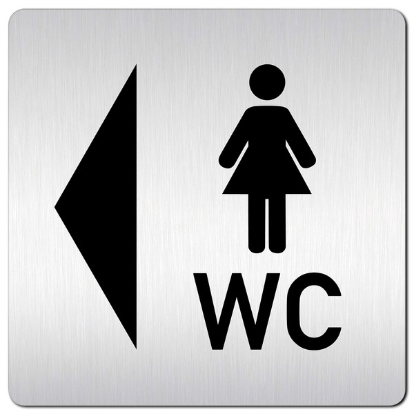 Türschilder24 XXL Door Sign 125 x 125 mm Men Women