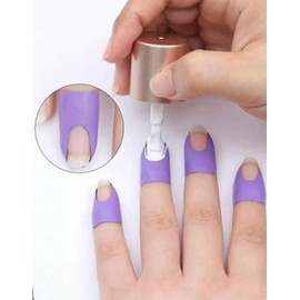Nail Protector Peel Off Tape for Nail Art Painting, Purple, 10 Pieces