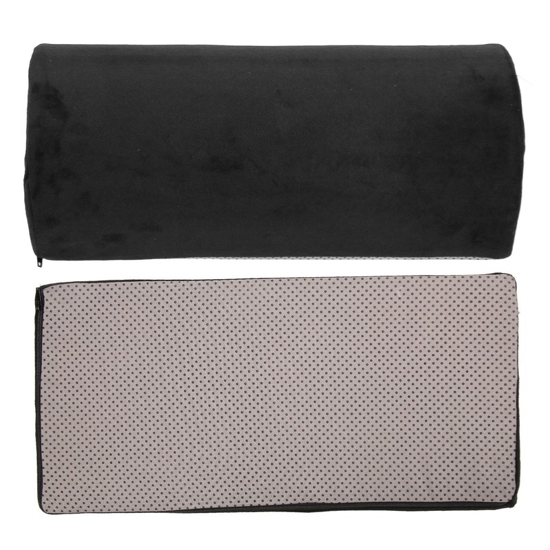 Half Moon Pillow Black Ankle Knee Neck Lumbar Support Cushion
