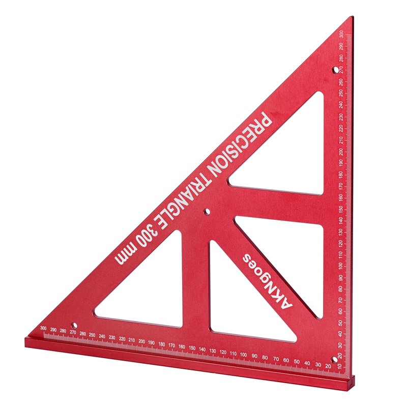 AKNgoes Precision Triangle Square 12inch, Metric & Imperial Scale Framing