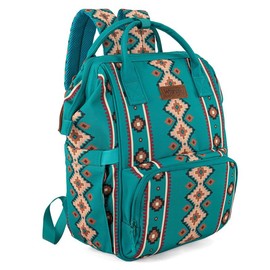 Wrangler Western Diaper Bag Aztec Backpack Organized Daypack-Cowgril Fashion:_Navy