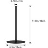 Matte Black Kitchen Roll Holder - Free Standing Paper Towel
