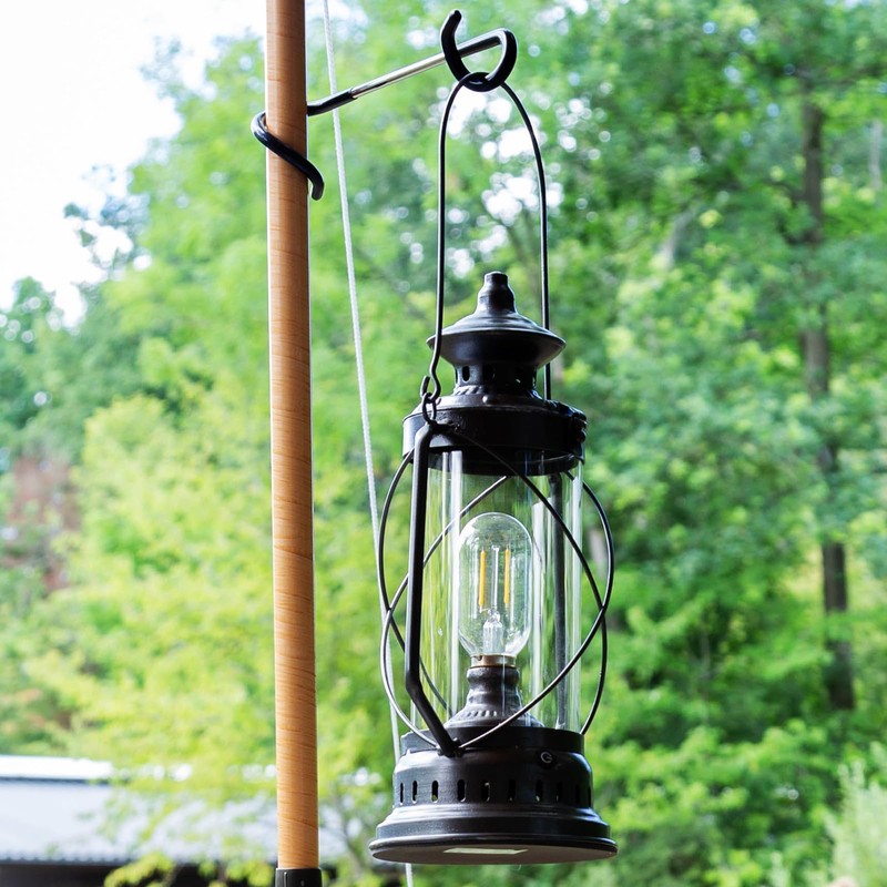 Campguru Hook Double Headed Tent Poles Lanterns Lamps Holder Spiral