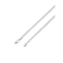 PROSTEEL Mens Silver Chain Curb 925 Sterling Silver Cuban Neck Chain 26inch