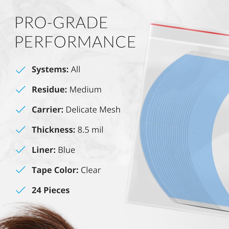 Walker Tape Blue Liner Lace Front Support Tape CC Contour