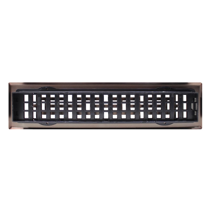 Decor Grates AJH214-RB Oriental Floor Register, 2x14 Inches, Rubbed Bronze