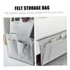 LIFKOME 1pc Felt Bedside Organizer Portable Storage Bag with Multiple