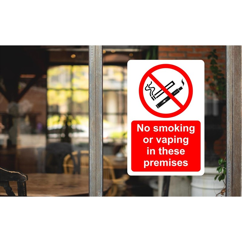 Safety First Display LTD No smoking or vaping in these