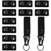 10 Pieces Belt Keepers with 2 Pieces Tactical Belt Buckles