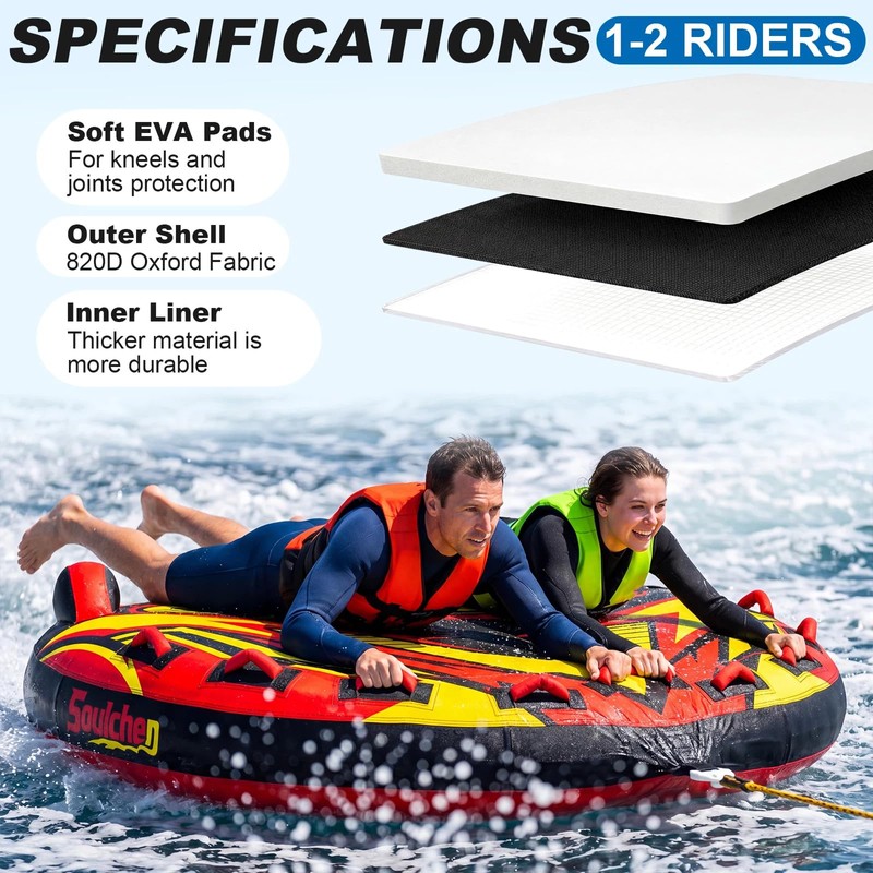 Soulchen Towable Tube Replacement Nylon Cover 1-3 Rider Models Towable