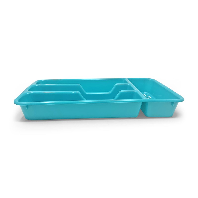 plastific Large CUTLERY TRAY Utensils Spoon Fork Holder Flatware Organiser
