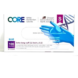 CoreGloves Nitrile Disposable Gloves-Powder, Allergy & Latex Free, Ambidextrous, Chemical resistant, laboratory, Cleaning