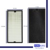 PUREBURG Replacement True HEPA Filter Kit Compatible with Rowenta INTENSE