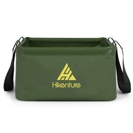 HIKENTURE Outdoor Folding Bowl 15 L20 L, Foldable Camping Bucket, Folding Bucket Made of Durable Tarpaulin Fabric, as a Washing Bowl, Washing Up Bowl, Sink Tub, Fishing Bucket for Sinks Cooling (20
