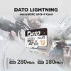 DATO 512GB Lightning microSD Card, UHS-II, A1, C10, U3, V60,