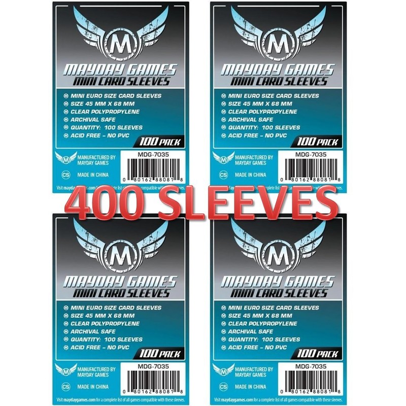 MayDay Games Mini Euro Card Sleeve 45 MM X 68