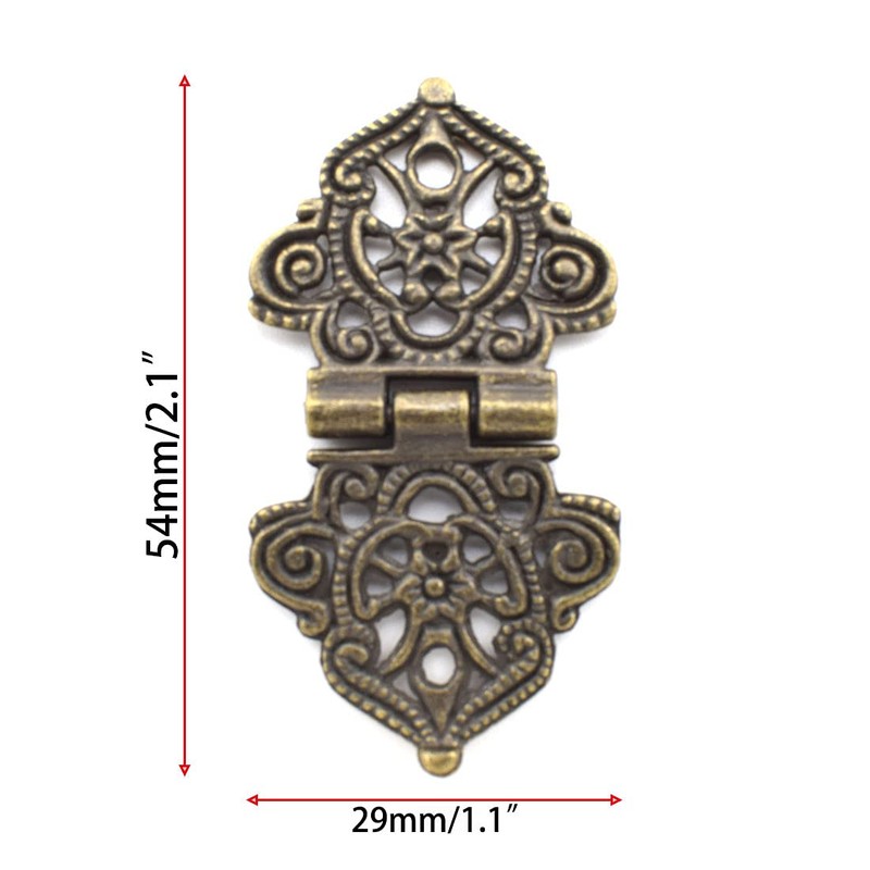 Antique Mini Folding Hinges Retro Bronze Jewelry Box Decorative Hinge