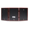 Lawrence Frames Hinged Triple Walnut Wood Picture Frame, Gallery Collection,