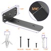 SKYSEN 6 Pack 12" Floating Shelf Bracket, Shelves Brackets, Wood