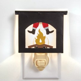 Unbranded Santa In The Chimney Night Light - On/ Off Switch Lightbulb Included