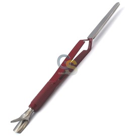 G.S ACRYLIC NAIL PINCHER TOOL MULTI FUNCTION CUTICLE PUSHER TWEEZER MAGIC WAND MAROON BEST QUALITY
