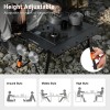 NOVSIGHT Portable Camping Table Adjust Height Folding Picnic BBQ Fishing