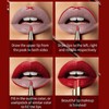 Lápiz Labial 2 En 1 Resistente Al Agua, Delineador De