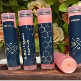 Kellie's Organics Organic Lip Balm For Dry Cracked Lips 3 Count