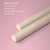 2pcs 31.5in Length Yoga Training Stick Beechwood Open Shoulder Back