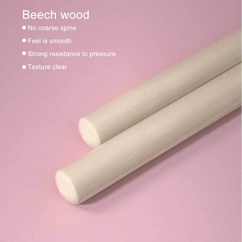 2pcs 31.5in Length Yoga Training Stick Beechwood Open Shoulder Back