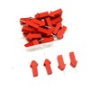 50pcs Wooden Push Pins with Red Star Arrow Design for