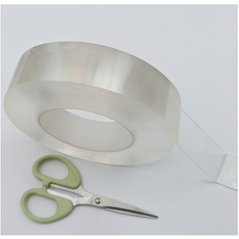 yrrBgo Double Sided Tape Heavy Duty,Clear 1.18 inch × 196 inch Nano Tape, Removable mounting Tape for Hanging Picture,Poster