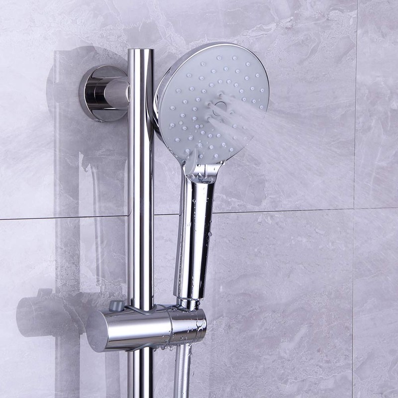 kimzcn Shower Slide Bar with three Function Massaging Hand Shower