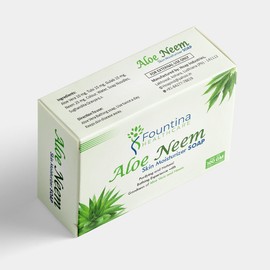 FOUNTINA Neem Aloe Skin Moisturizing Soap, 100 G