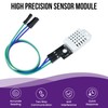 SATUY 4Pcs DHT22/AM2302 Digital Temperature Humidity Sensor Module with Cable,