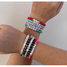 Qiuseadu 11PCS Eras Bracelets Set Lover Fearless Anti Hero Folklore Speak Now 1989 Reputation Friendship TS Bracelets, no gemstone