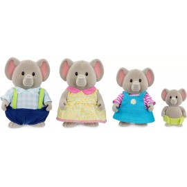 Li'l Woodzeez Oliphant Elephant Family Set  w/Bubble Trouble Storybook