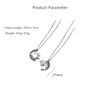 Love Elk Interlocking Necklace Set for Women Men Couples Stainless