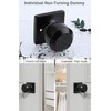 Haidms 4 Pack Black Dummy Door Knob Closet Door Knobs,