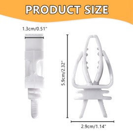 10 Pieces Bird Cage Food Clips Bird Cage Food Holder Parrot Fruit Vegitable Bracket Pet Feeder Clip Accessory for Parakeet Budgie Cockatoo Macaw Cockatiel and Other Animals (White)