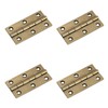 4 Pcs 2.5" Door Hinges Brass Folding Hinges for Gate