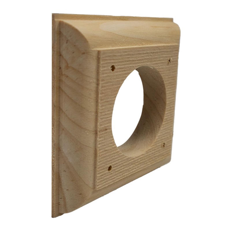 Coveside Wood Predator Guard for Bird Houses – 4" Square