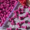 VAPKER Push Pins Tacks 120Pcs Solid Hot Pink Thumb Tacks