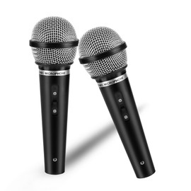 JSMTKJ Pack of 2 Fake Microphone, Toy Children's Microphone, Prop Plastic Microphone for Karaoke Stages or Costume Props Birthday Parties