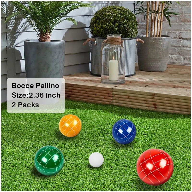 OUTOSS-Pallino for 100mm/107mm Bocce Ball Game,Size-60mm (2.36In.),Including Measuring Tape and