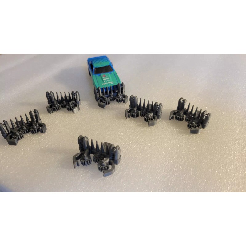 Hot Wheels Gasland, Crazy Saw Blade Rams 1/64 scale 3D