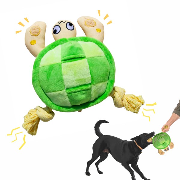 Interactive Dog Toys, Durable Chew Squeaky Tug of War Toys