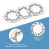 sourcing map M4 100Pcs Internal Tooth Washers, 304 Stainless Steel