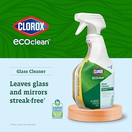 CLOROX CloroxPro Clorox EcoClean Glass Cleaner Spray Bottle, 32 Fluid Ounces