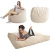 MAXYOYO Giant Bean Bag Chair Bed for Adults, Convertible Beanbag